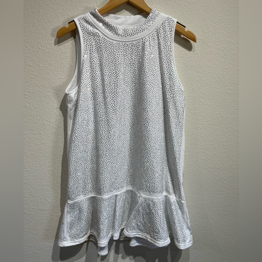 Queen of Sparkles White Rhinestone Dress